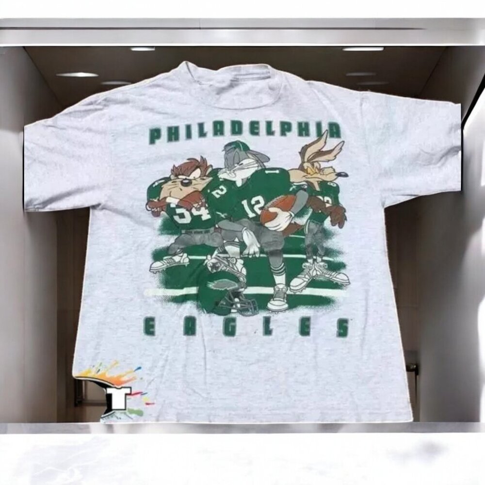 Vintage Philadelphia Eagles Looney Tunes ash Shirt AN44239